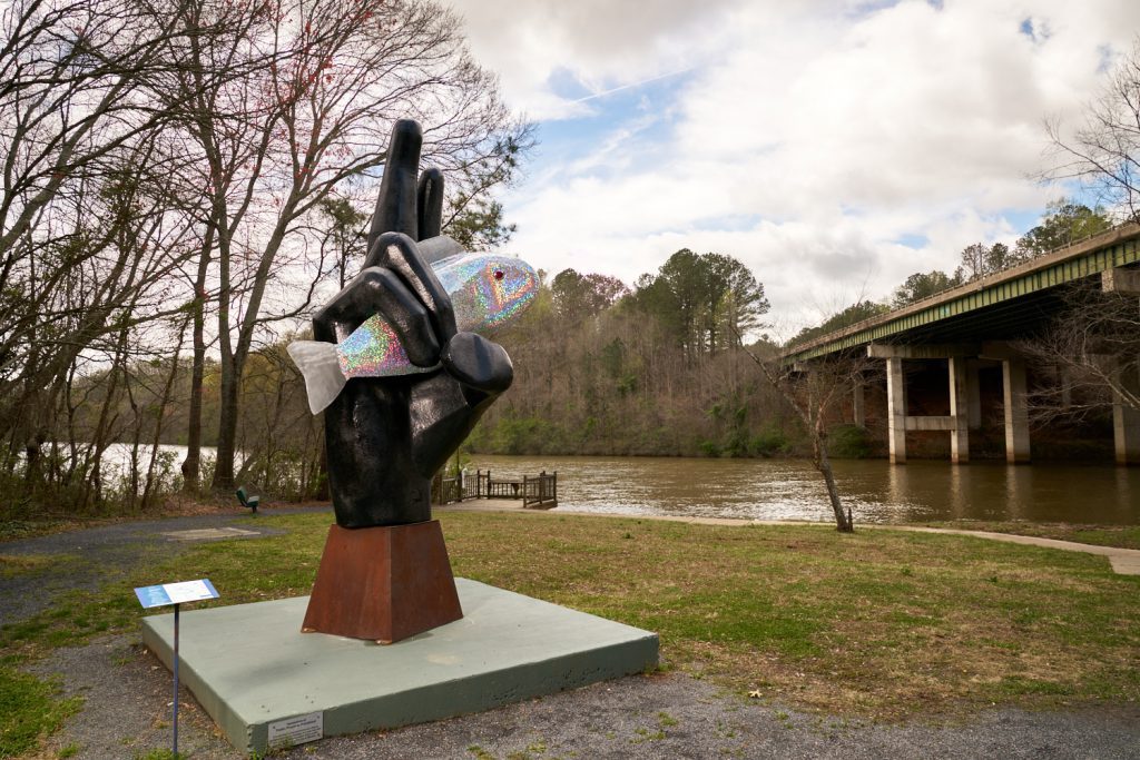 Ask The Fish 2.0
By By Dr. Stephen Fairfield

*Now part of the permanent collection. Purchased by Roswell Arts Fund and Carl Black Buick GMC Roswell. Located at Don White at the 400 bridge