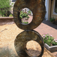 Taylor Kinzel Gallery, outside of Taylor Kinzel Gallery at 16 Elizabeth Way<br/>Sculpture By Derrick Spivey, c. 2003 Taylor Kinzel Gallery